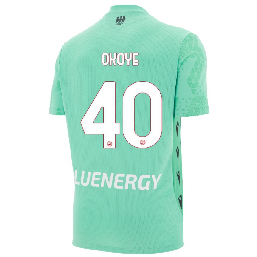 ילדים כדורגל מאדוקה אוקויה #40 שחור אקוומרין חולצת שוער 2025/26