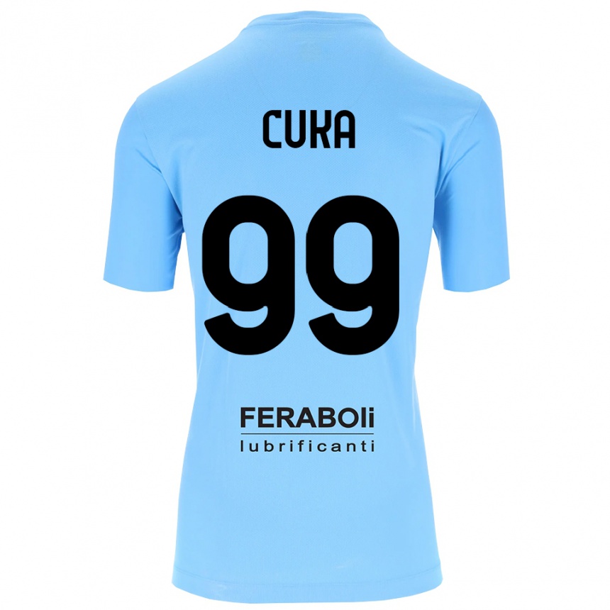 ילדים כדורגל סמואל צוקה #99 שחור תכלת חולצת שוער 2025/26