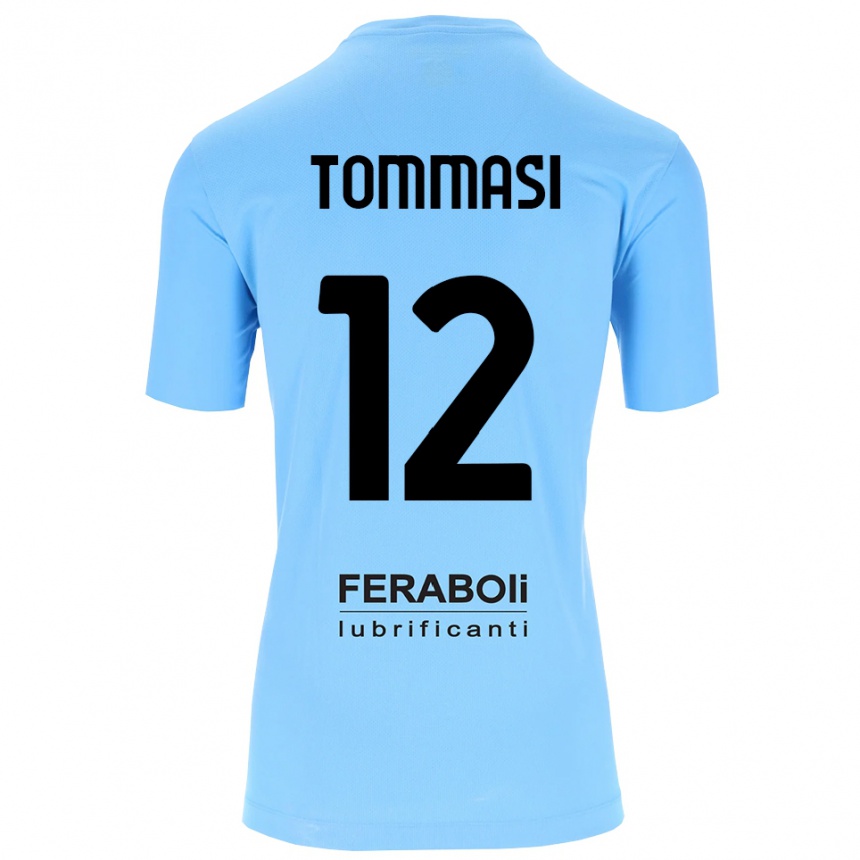 ילדים כדורגל פרנצ'סקו טומאסי #12 שחור תכלת חולצת שוער 2025/26