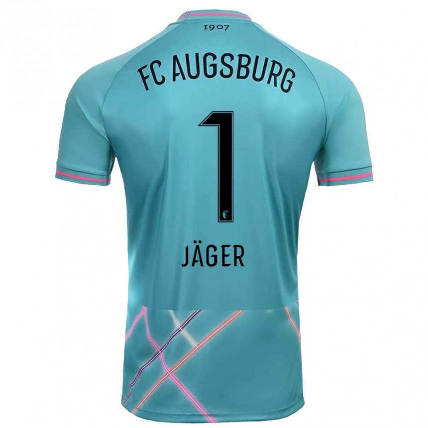 ילדים כדורגל Tobias Jäger #1 ירוק ים בהיר חולצת שוער 2025/26