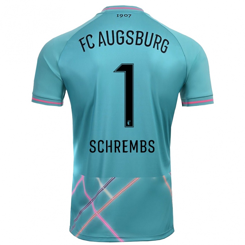 ילדים כדורגל Luis Schrembs #1 ירוק ים בהיר חולצת שוער 2025/26