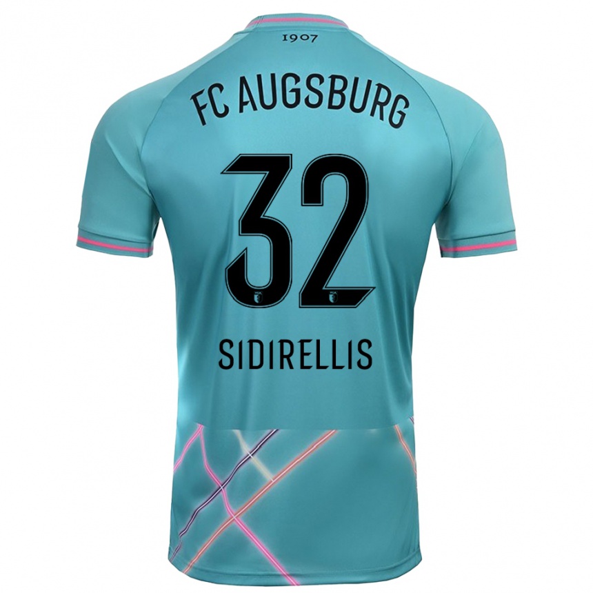 ילדים כדורגל Konstantinos Sidirellis #32 ירוק ים בהיר חולצת שוער 2025/26