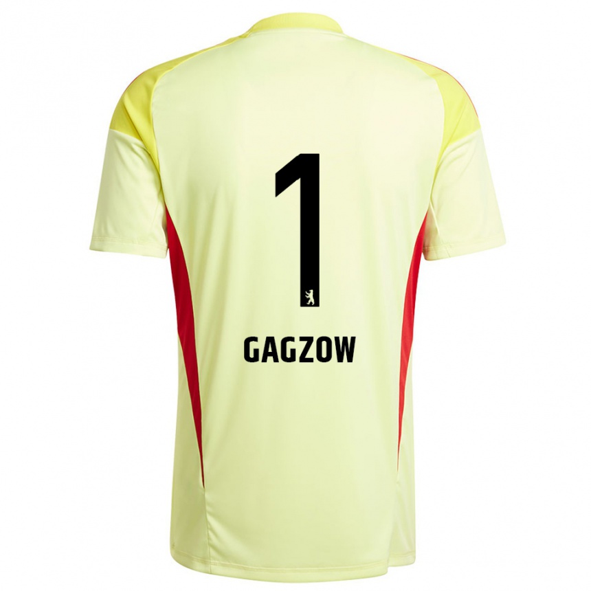 ילדים כדורגל Fritz Gagzow #1 צהוב בהיר שחור חולצת שוער 2025/26