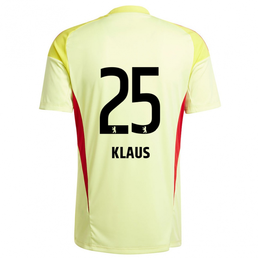ילדים כדורגל קרל קלאוס #25 צהוב בהיר שחור חולצת שוער 2025/26