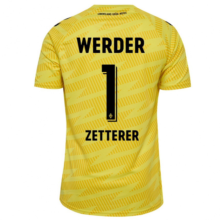 ילדים כדורגל מייקל זטרר #1 שחור צהוב חולצת שוער 2025/26