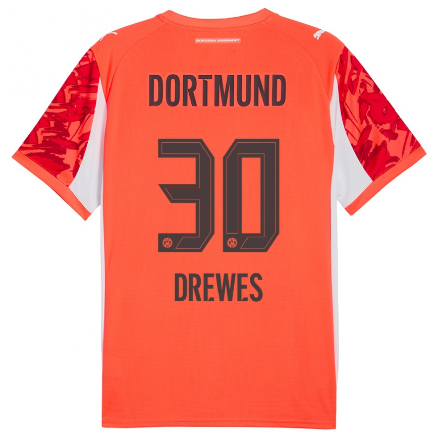 ילדים כדורגל פטריק דרוז #30 כתום אדום חולצת שוער 2025/26