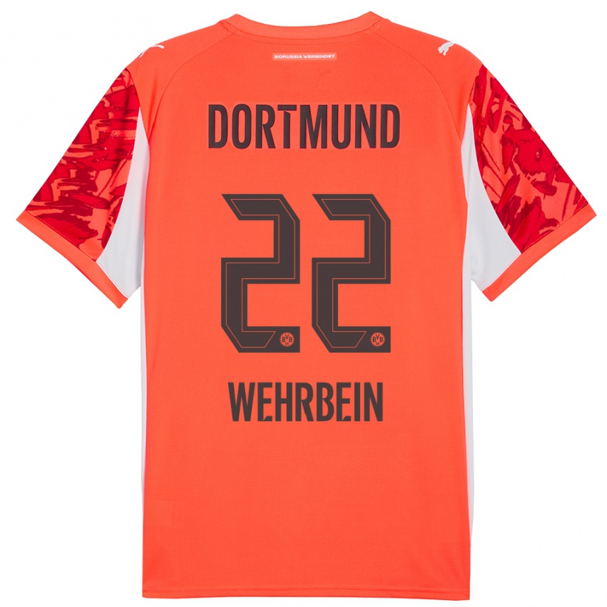 ילדים כדורגל Jan-Mattis Wehrbein #22 כתום אדום חולצת שוער 2025/26
