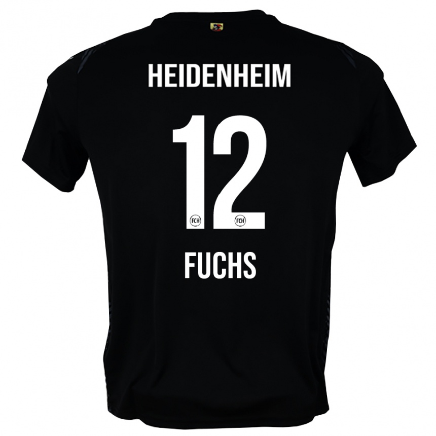 ילדים כדורגל Celine Fuchs #12 אפור כהה שחור חולצת שוער 2025/26