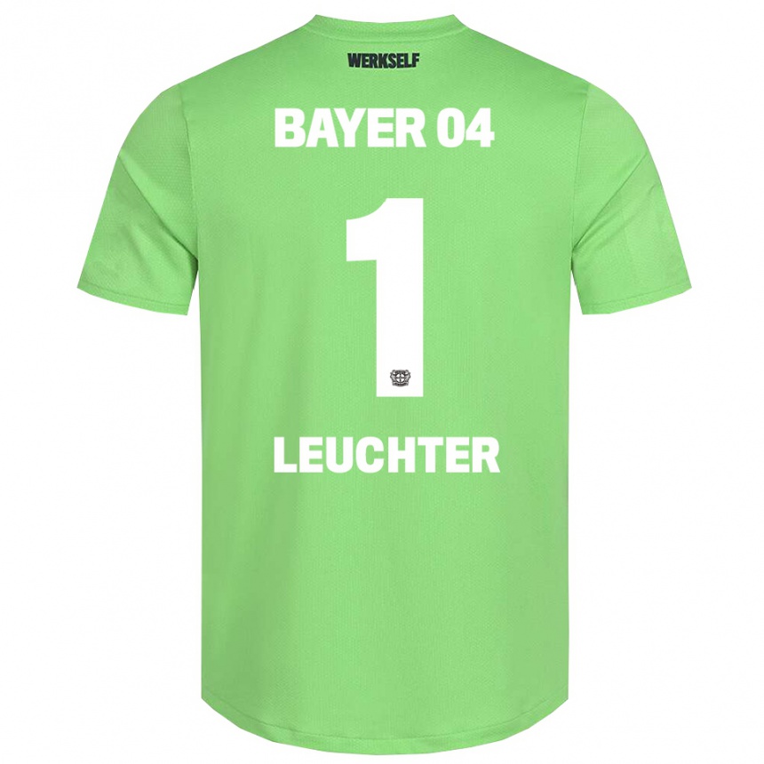 ילדים כדורגל ג׳וליאן דייוויד לויכטר #1 לבן ירוק בהיר חולצת שוער 2025/26