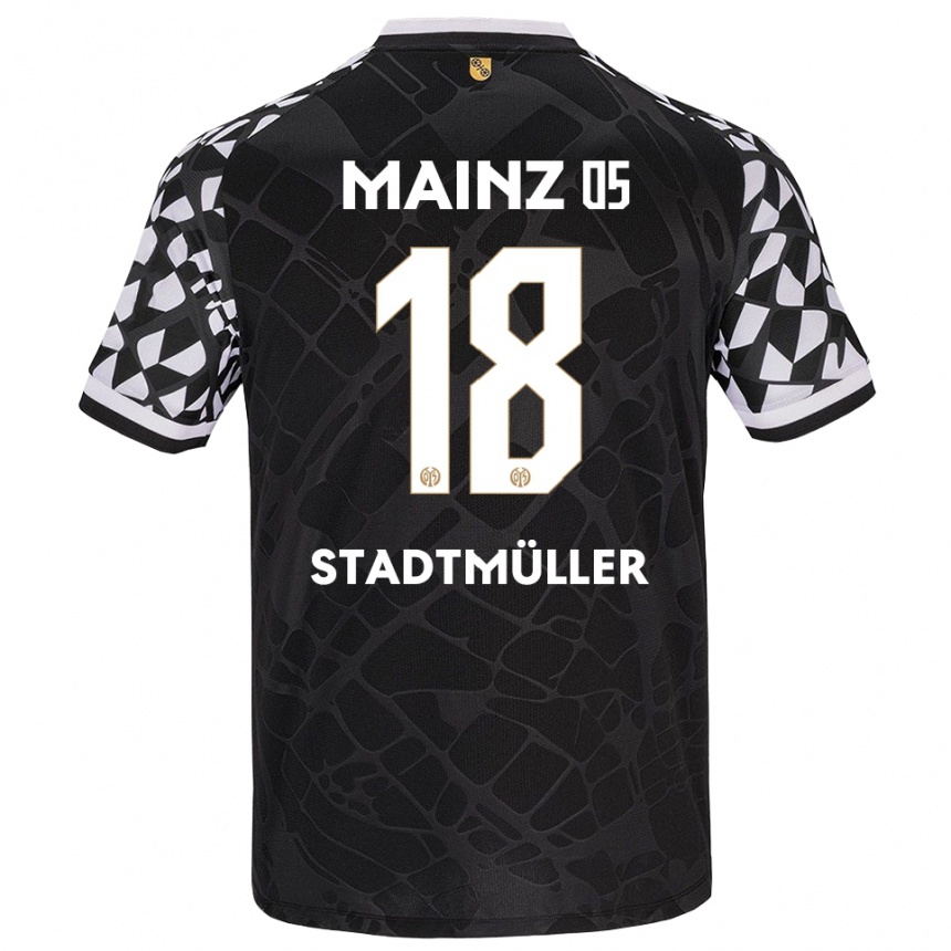 ילדים כדורגל אליאס שטאדטמילר #18 שחור לבן חולצת שוער 2025/26