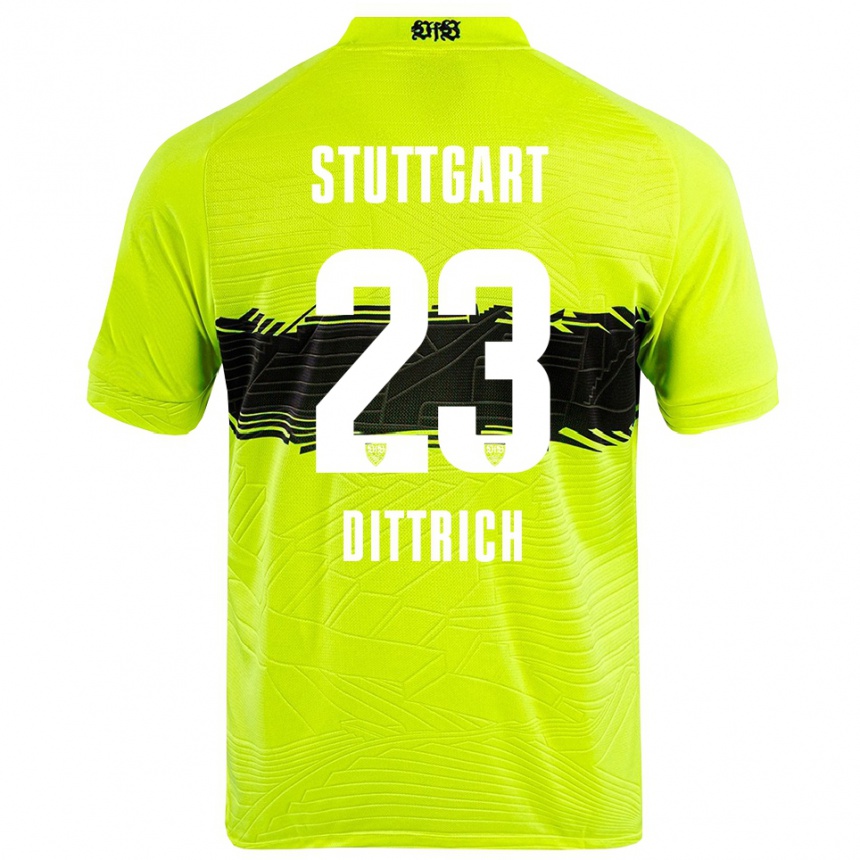 ילדים כדורגל רובין דיטריך #23 צהוב ירוק שחור חולצת שוער 2025/26