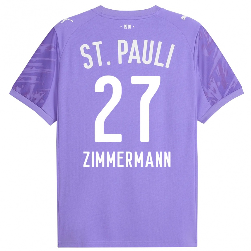 ילדים כדורגל Tara Zimmermann #27 שחור סגול בינוני חולצת שוער 2025/26