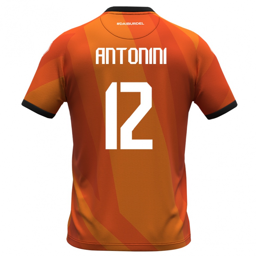 ילדים כדורגל Francesco Antonini #12 לבן אלמוג שחור חולצת שוער 2025/26