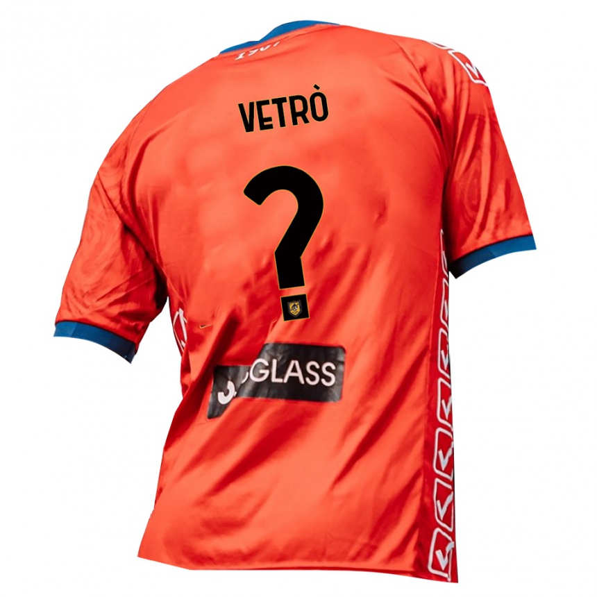 ילדים כדורגל Antonio Vetrò #0 כתום אדום חולצת שוער 2025/26