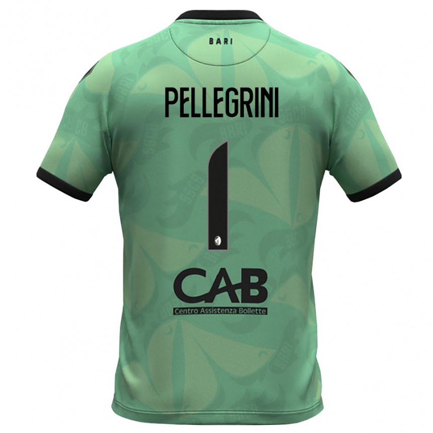 ילדים כדורגל Luigi Pellegrini #1 ירוק ים כהה חולצת שוער 2025/26