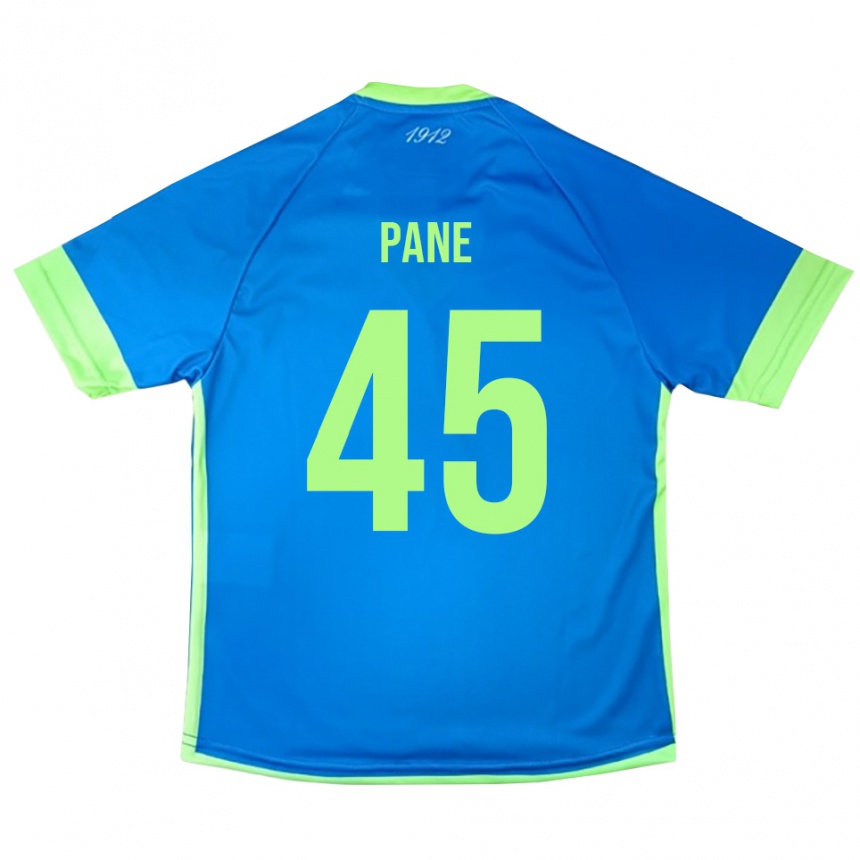 ילדים כדורגל פסקואלה פאנה #45 צהוב ירוק כחול חולצת שוער 2025/26