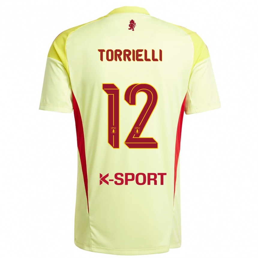 ילדים כדורגל אדוארדו טוריילי #12 אדום צהוב בהיר חולצת שוער 2025/26