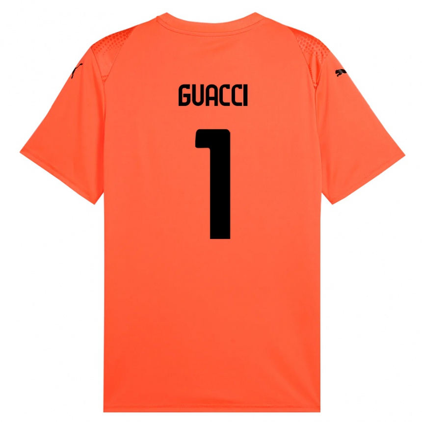 ילדים כדורגל Marco Guacci #1 שחור כתום חולצת שוער 2025/26