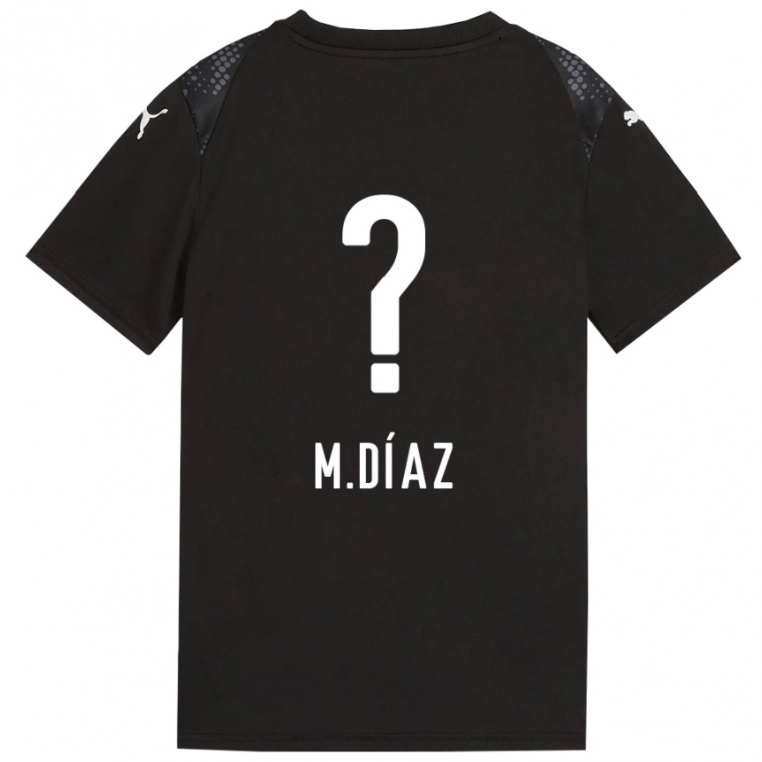 ילדים כדורגל Mateo Díaz #0 זהוב שחור חולצת שוער 2025/26
