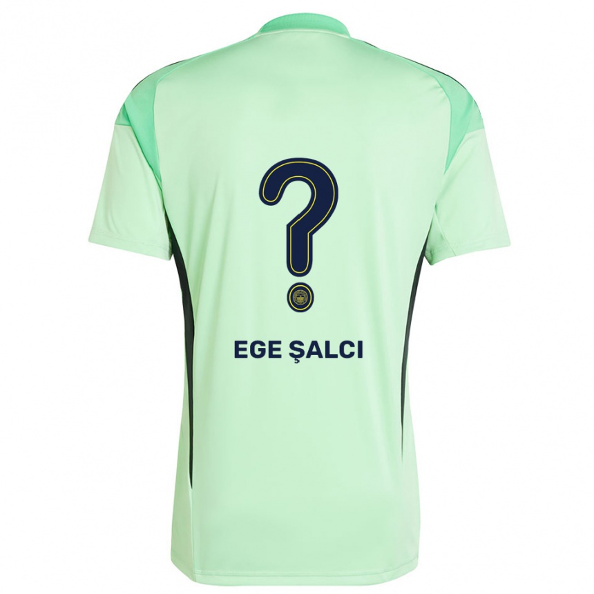 ילדים כדורגל Yağız Ege Şalcı #0 שחור ירוק בהיר חולצת שוער 2025/26