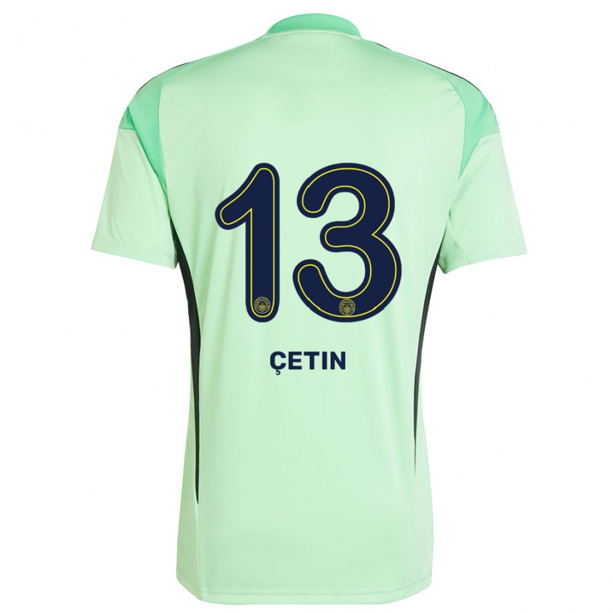 ילדים כדורגל Tarık Çetin #13 שחור ירוק בהיר חולצת שוער 2025/26