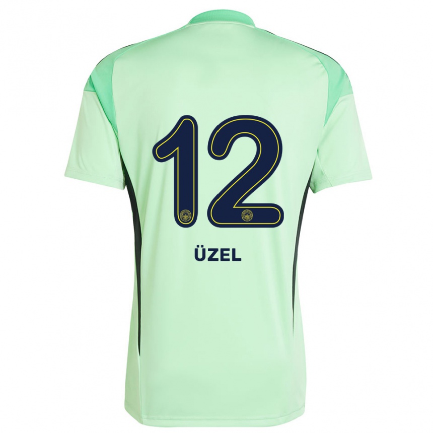 ילדים כדורגל Nevzat Üzel #12 שחור ירוק בהיר חולצת שוער 2025/26