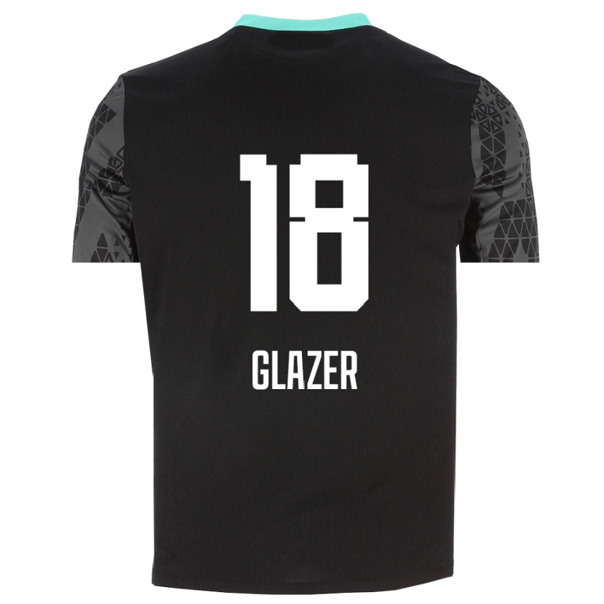 ילדים כדורגל עומרי גלזר #18 שחור ירוק צהוב חולצת שוער 2025/26
