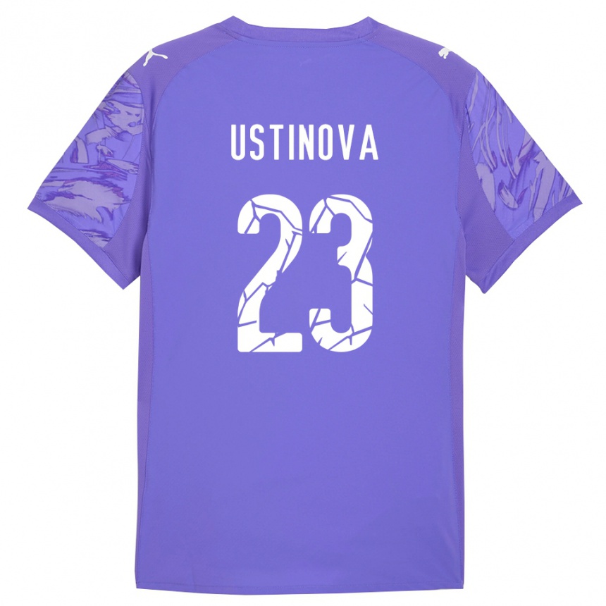 ילדים כדורגל Liudmyla Ustinova #23 ורוד ירוק כתום חולצת שוער 2025/26