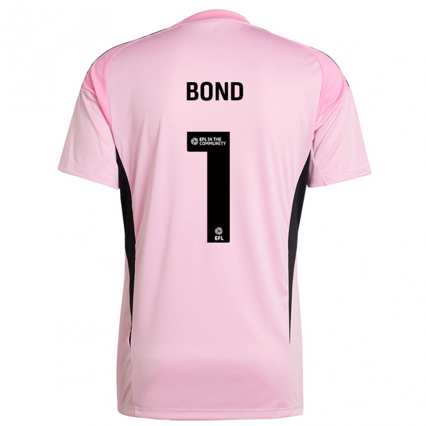 ילדים כדורגל Abbi Bond #1 שחור ורוד חולצת שוער 2025/26