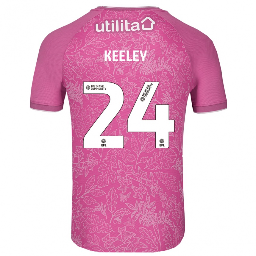 ילדים כדורגל ג'וש קילי #24 שחור ורוד חולצת שוער 2025/26