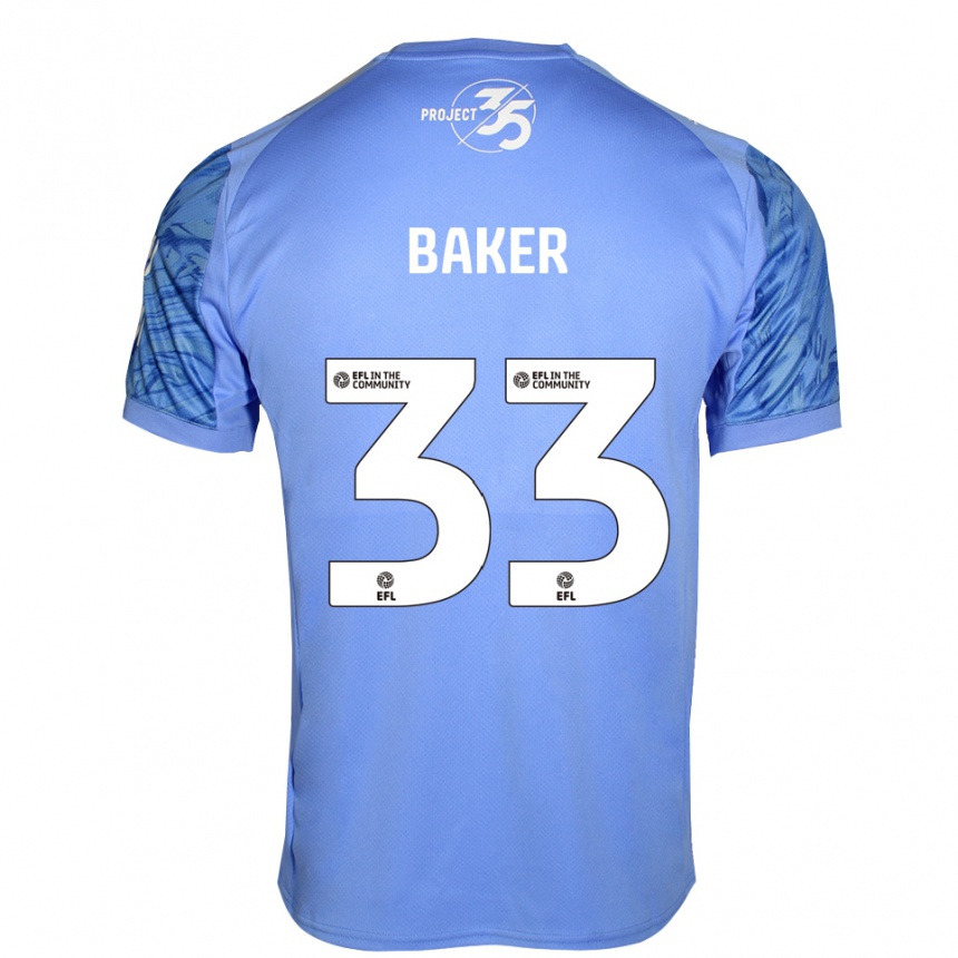 ילדים כדורגל זאק בייקר #33 כחול מלכותי חולצת שוער 2025/26