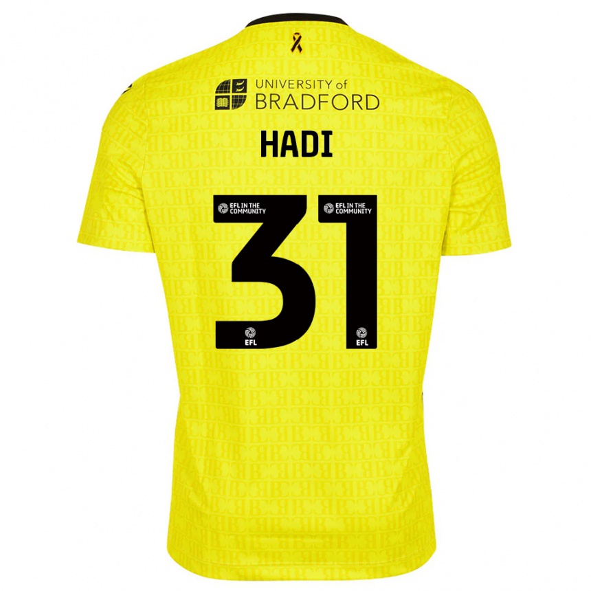 ילדים כדורגל זכריה האזים האדי #31 שחור צהוב חולצת שוער 2025/26