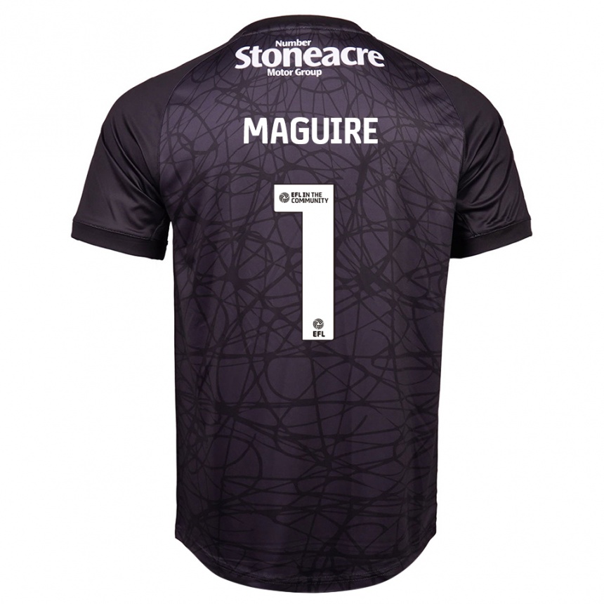 ילדים כדורגל Imogen Maguire #1 שחור לבן חולצת שוער 2025/26