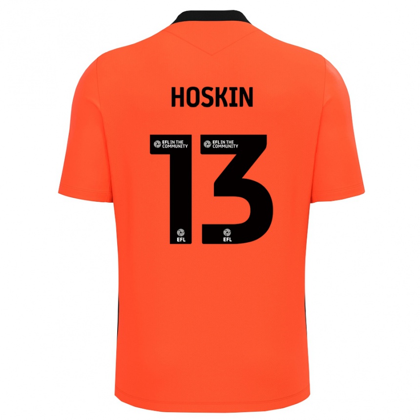 ילדים כדורגל Owen Hoskin #13 שחור אדום חולצת שוער 2025/26