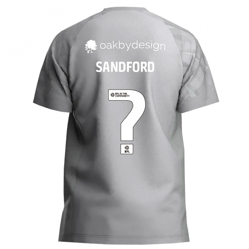 ילדים כדורגל Claudia Sandford #0 אפור כהה חולצת שוער 2025/26