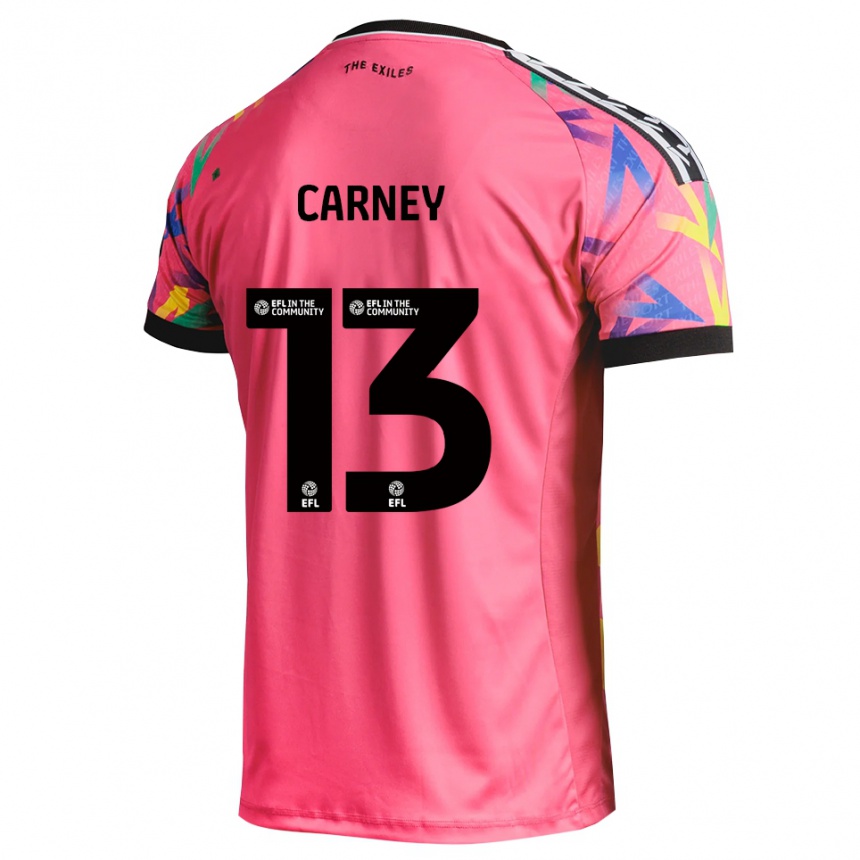 ילדים כדורגל ג'ייקוב קרני #13 מג'נטה חולצת שוער 2025/26