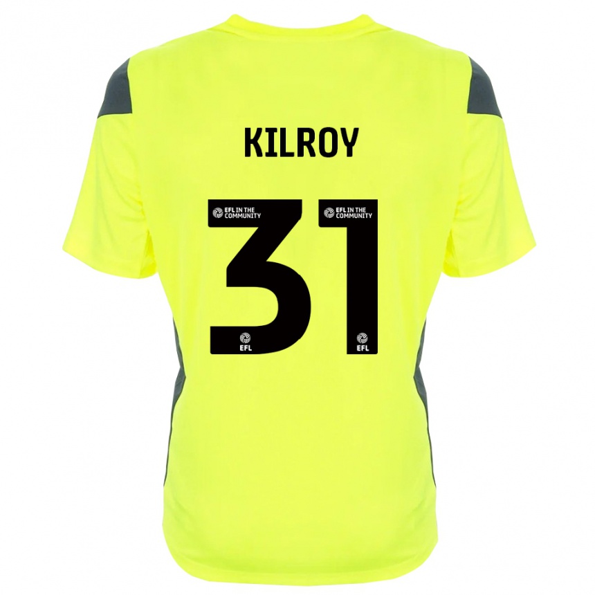 ילדים כדורגל ינסון מיכאל קילרוי #31 שחור ירוק פלורסנט חולצת שוער 2025/26