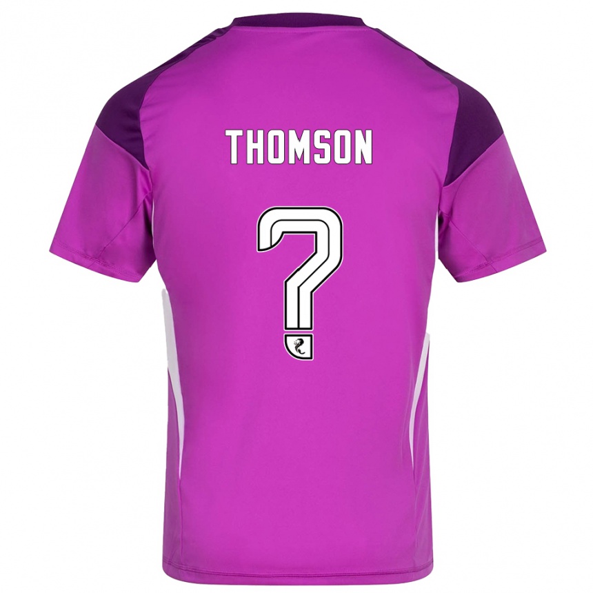 ילדים כדורגל Ethan Thomson #0 מג'נטה סגול חולצת שוער 2025/26