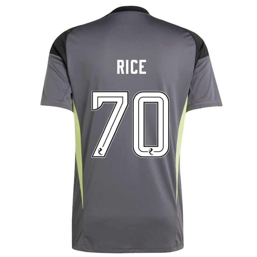 ילדים כדורגל איידן רייס #70 לבן אפור חולצת שוער 2025/26