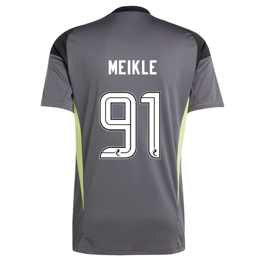 ילדים כדורגל ג׳יימי מייקל #91 לבן אפור חולצת שוער 2025/26