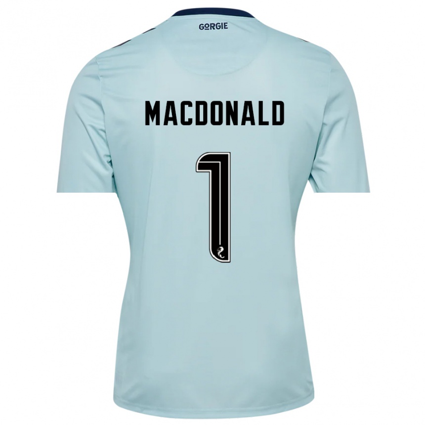 ילדים כדורגל Jamie MacDonald #1 שחור כחול בהיר חולצת שוער 2025/26