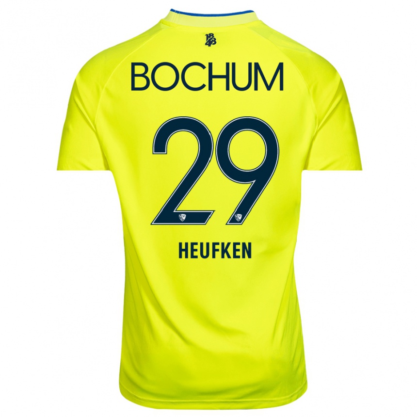 ילדים כדורגל Jeremias Heufken #29 ירוק צהוב חולצת שוער 2025/26