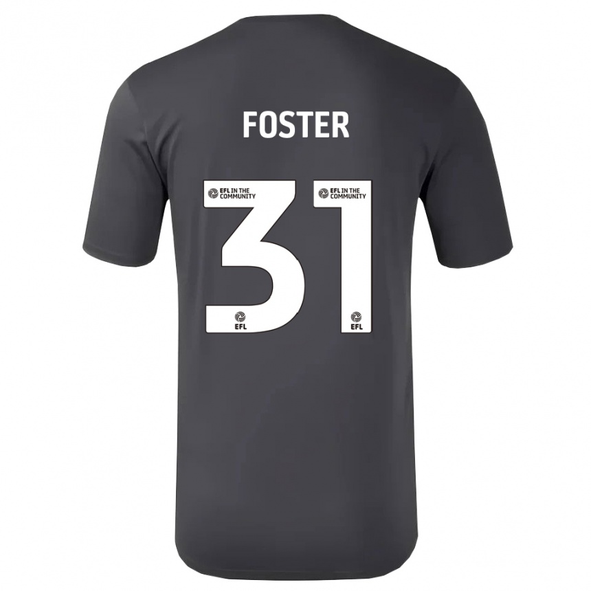 ילדים כדורגל אוון פוסטר #31 לבן שחור חולצת שוער 2025/26