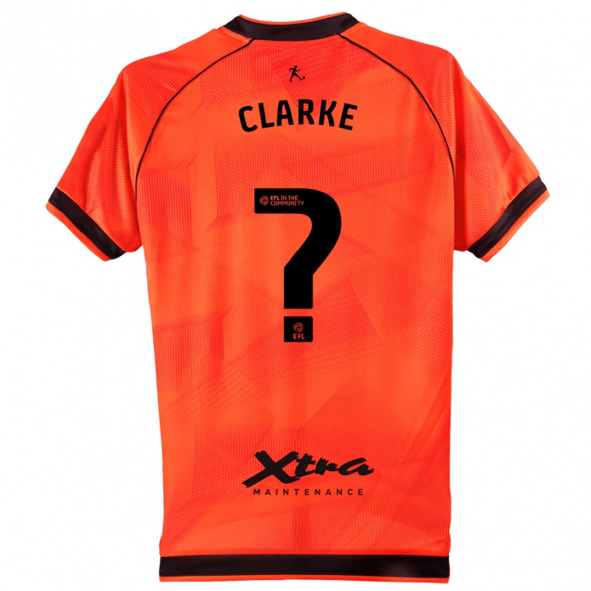 ילדים כדורגל Kenny Clarke #0 שחור כתום חולצת שוער 2025/26