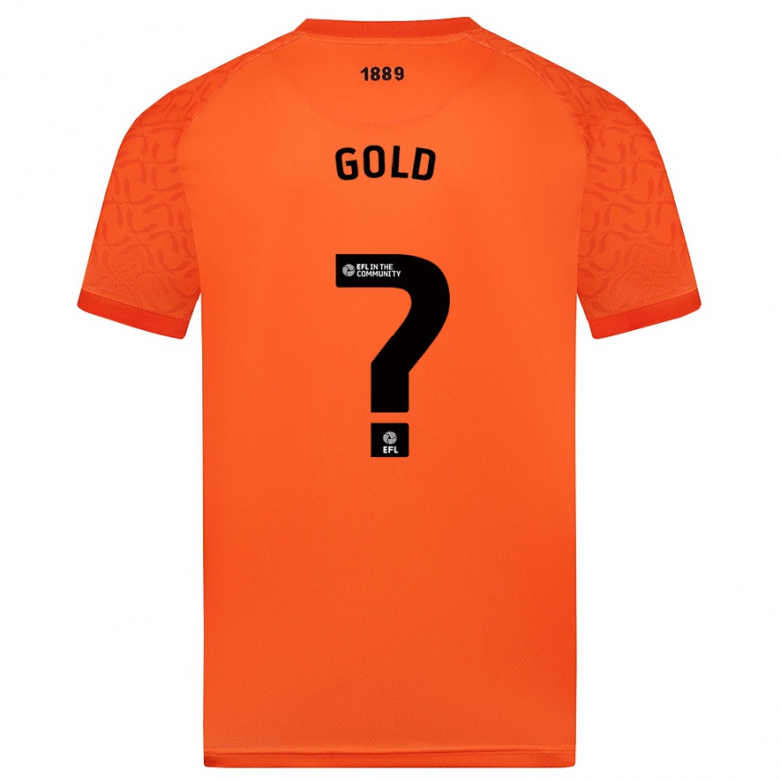 ילדים כדורגל Ethan Gold #0 שחור כתום חולצת שוער 2025/26