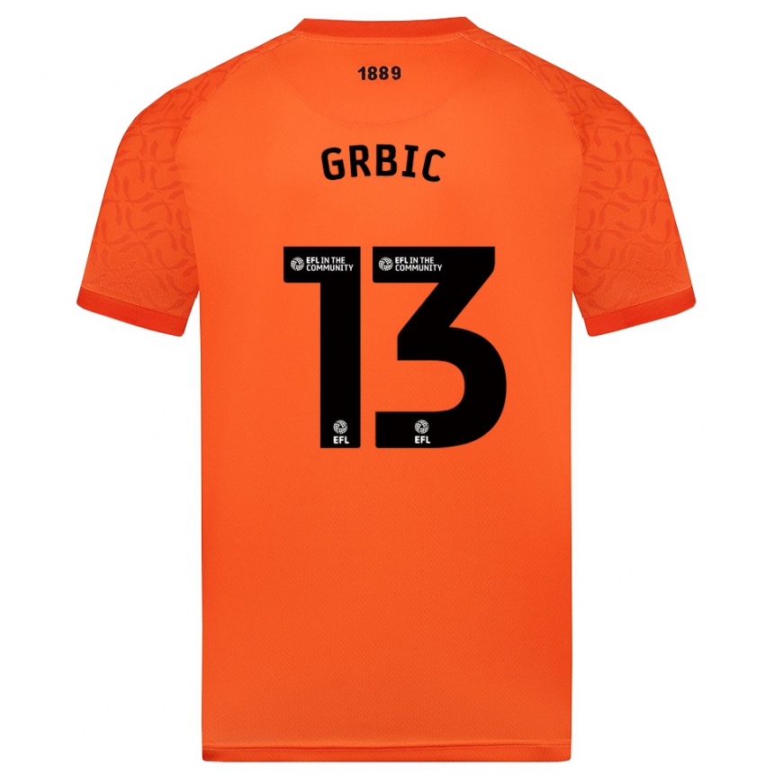 ילדים כדורגל איבו גרביץ׳ #13 שחור כתום חולצת שוער 2025/26