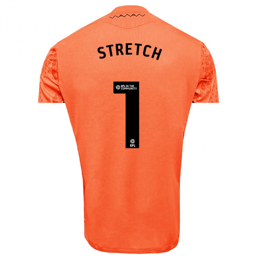 ילדים כדורגל לוגאן סטרץ׳ #1 שחור כתום חולצת שוער 2025/26