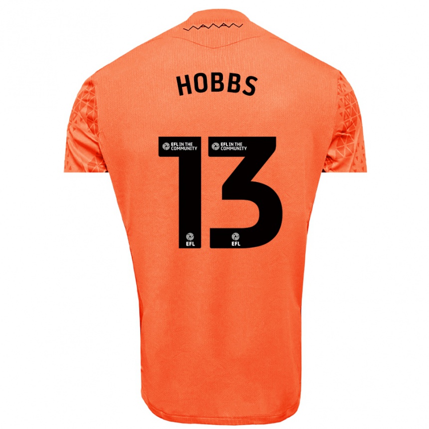 ילדים כדורגל Charlie Hobbs #13 שחור כתום חולצת שוער 2025/26