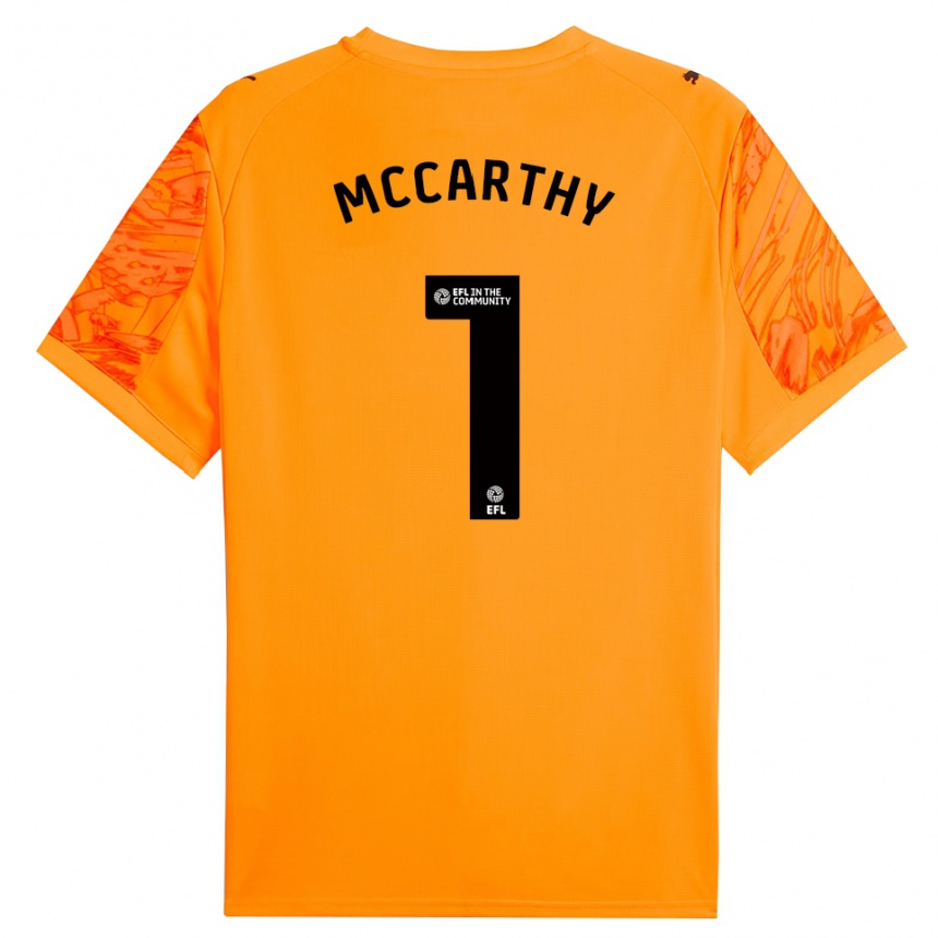 ילדים כדורגל אלכס מקארת'י #1 כתום שחור חולצת שוער 2025/26