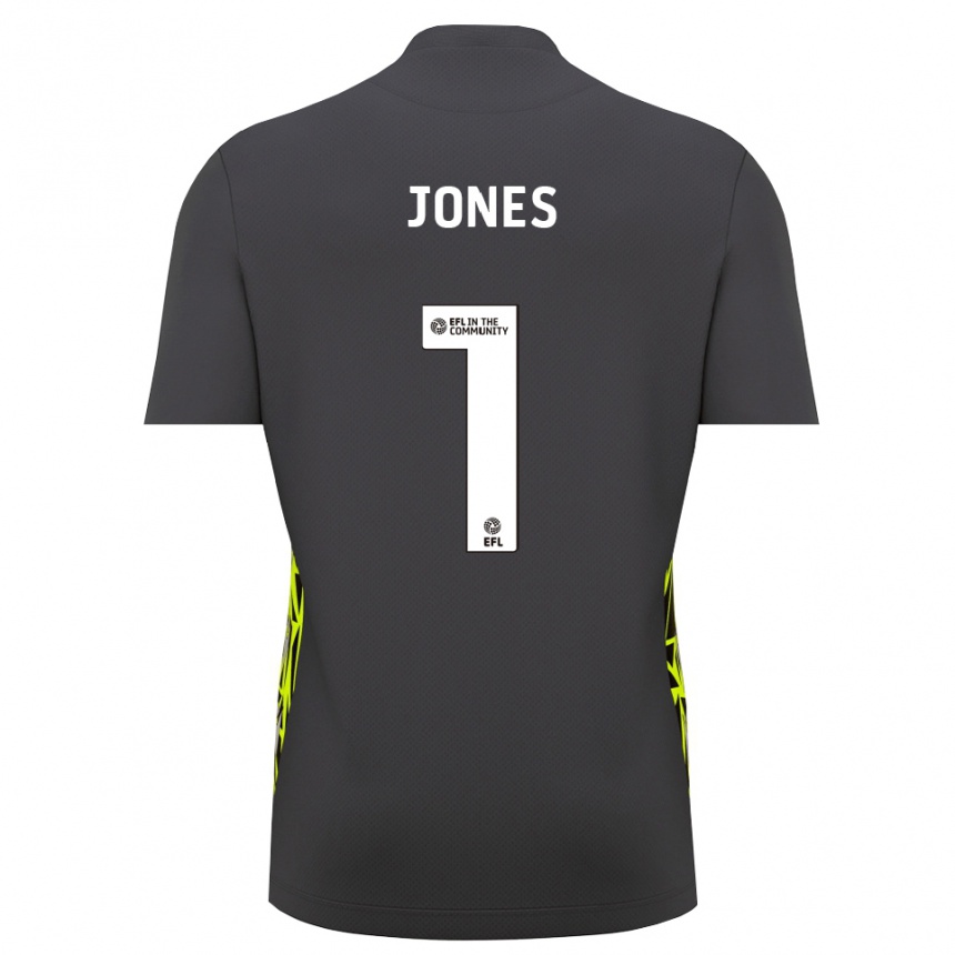 ילדים כדורגל Elliott Jones #1 ירוק יער אפור חולצת שוער 2025/26